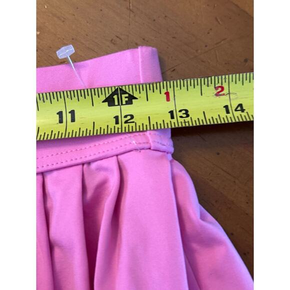 Kate Spade Dive Right In Skirt Mini Pleated Stretchy Bright Pink Size Small - Picture 8 of 9